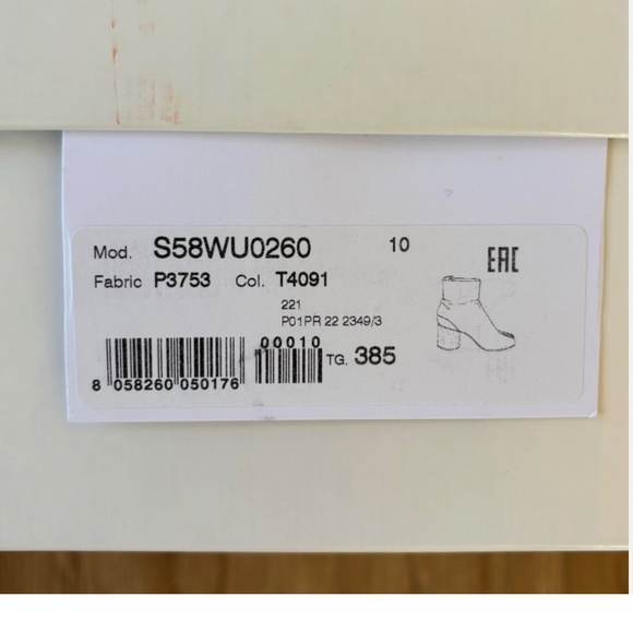 ★NEW With Box Org.$1420  MAISON MARGIELA Tabi Ankle Boots Nude EU38.5★ - Picture 9 of 10